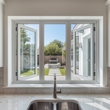 96"x42" Custom Energy-Efficient Aluminum Bifold Window