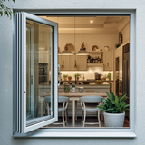96"x42" Custom Energy-Efficient Aluminum Bifold Window