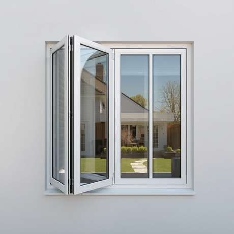 96"x42" Custom Energy-Efficient Aluminum Bifold Window