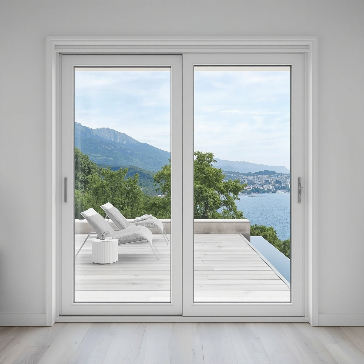 120"x96" Custom Energy Efficient Aluminum Sliding Doors