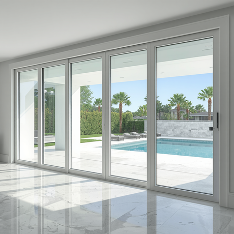 168"x80" Custom Energy-Efficient Aluminum Sliding Doors