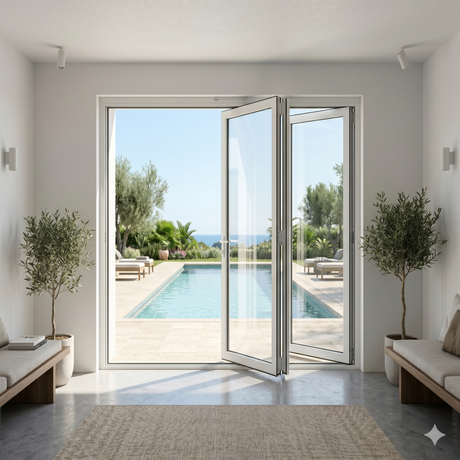 60" x80 " Custom Energy-Efficient Aluminum Bifold Door