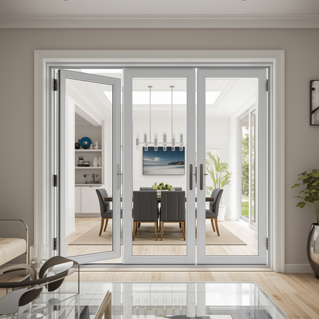 108" x 80" Custom Energy Efficient Aluminum Bifold Door