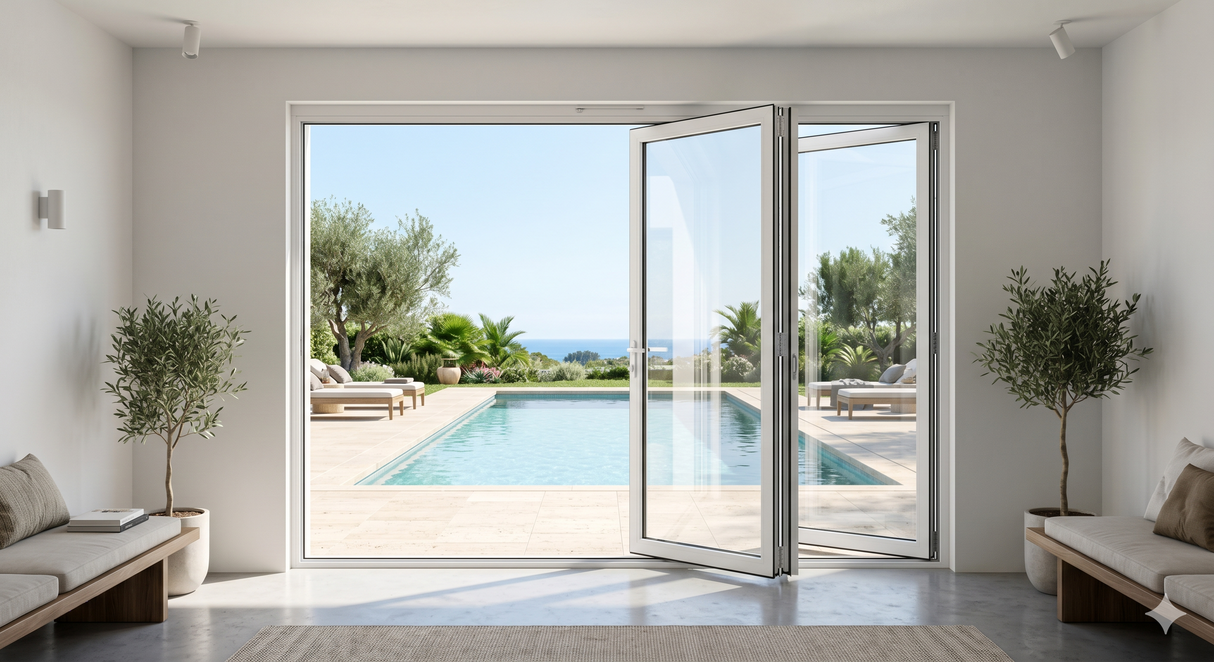108"x96 Custom Energy Efficient Aluminum Bifold Door