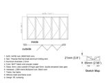 Aluminum Bifold Door 144"Wx80"H - OUT SWING FROM EXTERIOR VIEW image 3