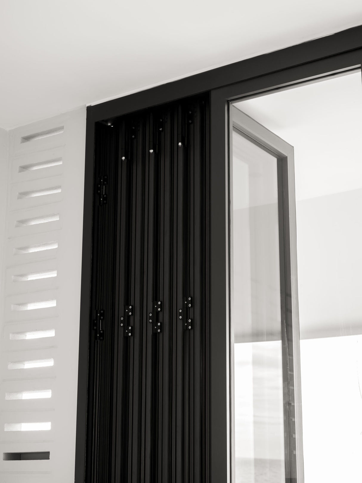 Aluminum Bifold Door 168"Wx96"H - OUT SWING FROM EXTERIOR VIEW image 11