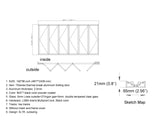 Aluminum Bifold Door 192"Wx96"H - OUT SWING FROM EXTERIOR VIEW image
