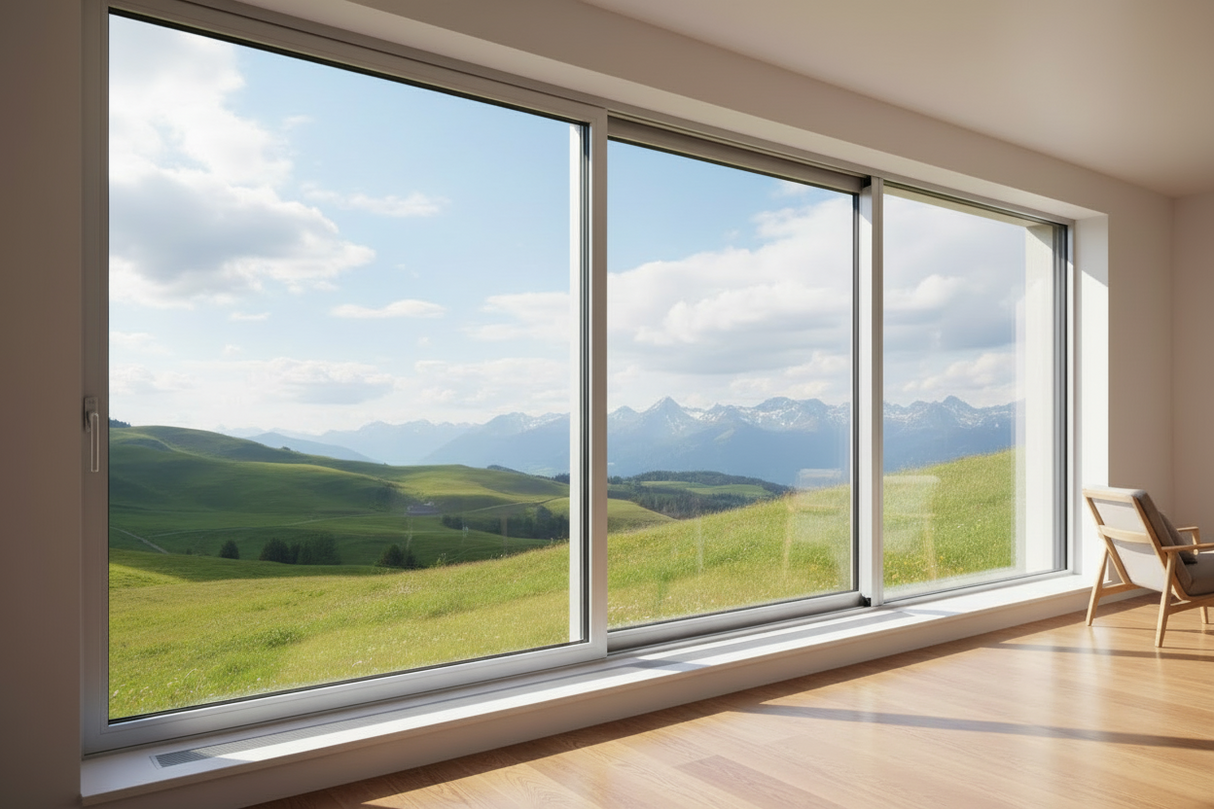 24"x24" Custom Energy-Efficient Aluminum Sliding Window