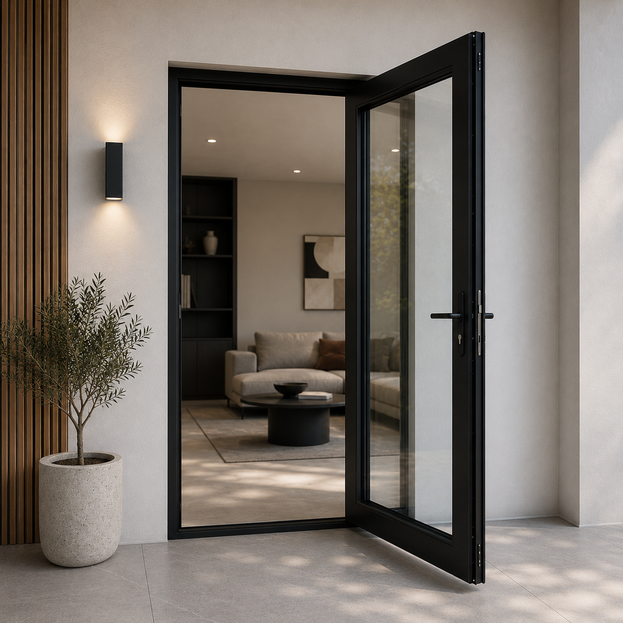 42"x80" Custom Energy-Efficient Aluminum French Door