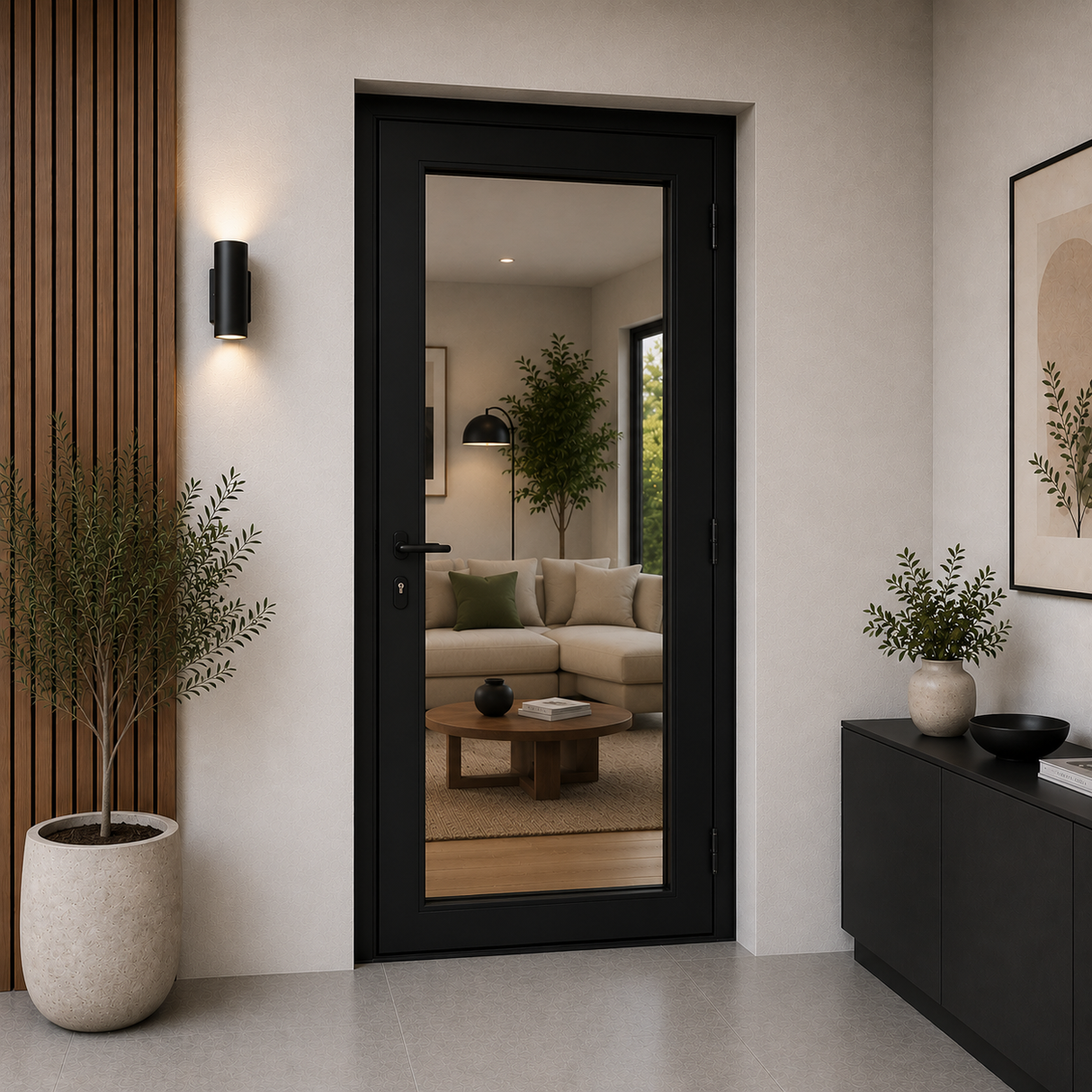 32"x80" Custom Energy-Efficient Aluminum French Door