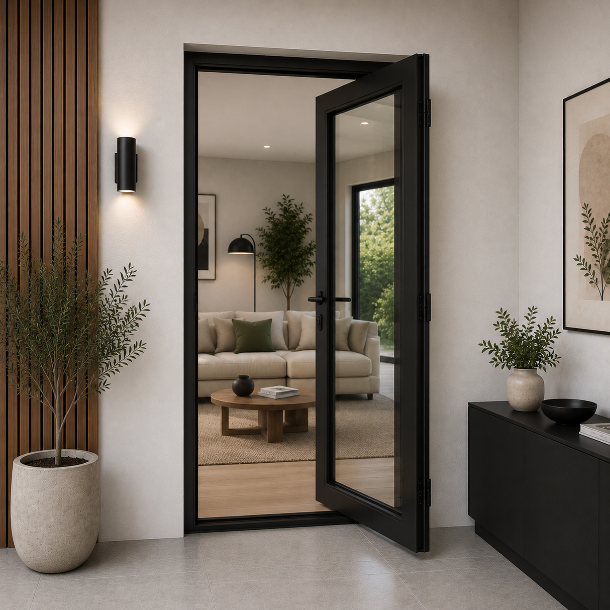32"x80" Custom Energy-Efficient Aluminum French Door