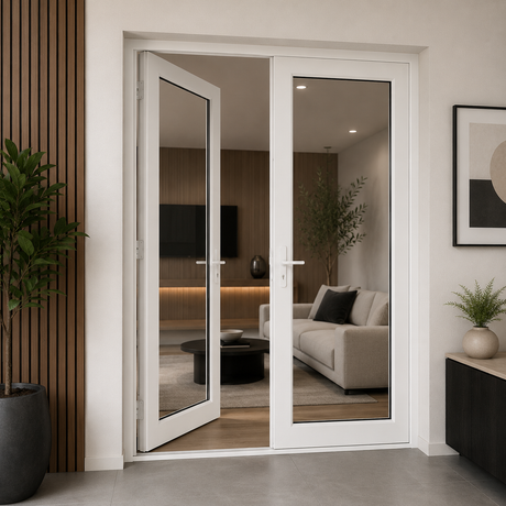 60"x80" Custom Energy Efficient Aluminum French Door