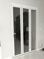 Aluminum Bifold Door 120"Wx80"H - OUT SWING FROM EXTERIOR VIEW image 7