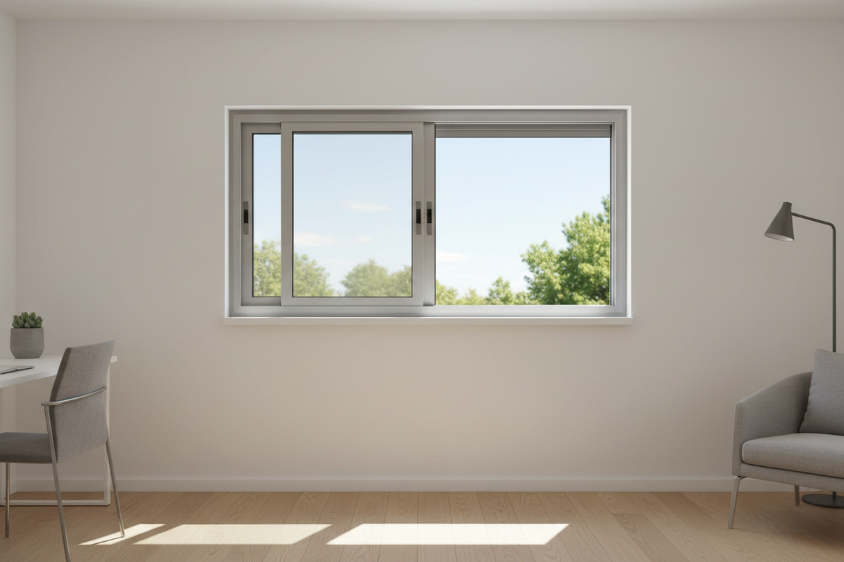24"x24" Custom Energy-Efficient Aluminum Sliding Window